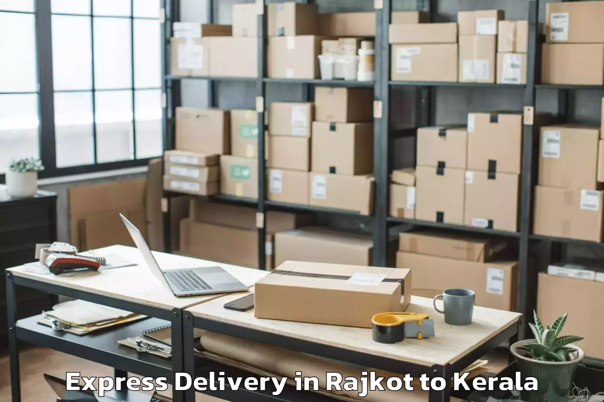 Efficient Rajkot to Kadakkavoor Express Delivery